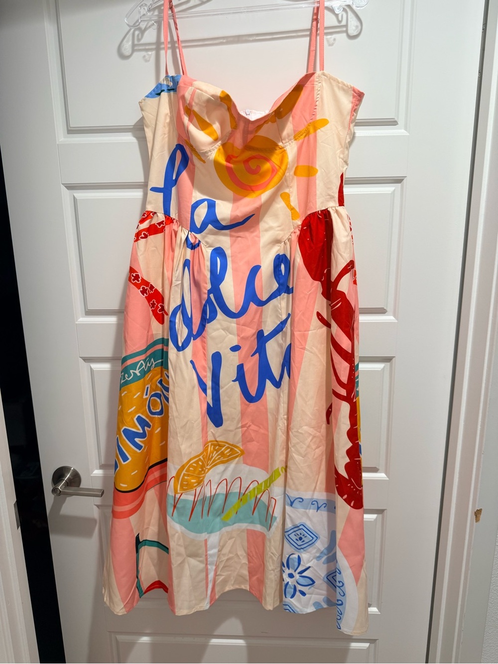 La Dolce Vita Pink Graphic Sundress